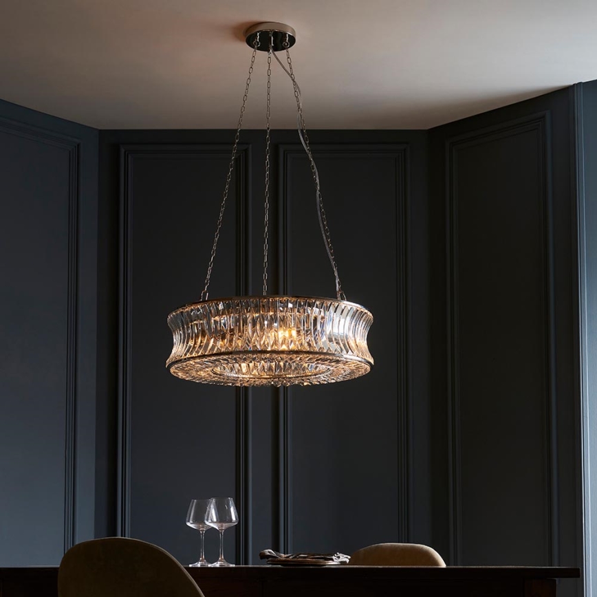 Endon 104528 - Chain-hung Chandelier 6xE14/6W/230V Polished Chrome