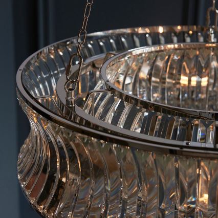 Endon 104528 - Chain-hung Chandelier 6xE14/6W/230V Polished Chrome