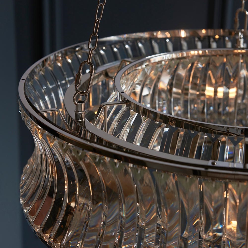 Endon 104528 - Chain-hung Chandelier 6xE14/6W/230V Polished Chrome