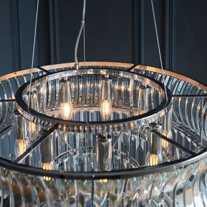 Endon 104530 - Chain-hung chandelier 9xE14/6W/230V polished chrome