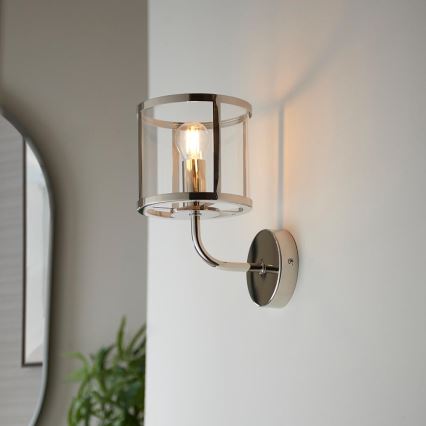 Endon 106003 - HOPTON Wall Light 1xE14/7W/230V, Polished Chrome