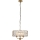 Endon 106243 - Chain-hung chandelier CLIFTON 3xE14/6W/230V Ø 38.5 cm brass/clear