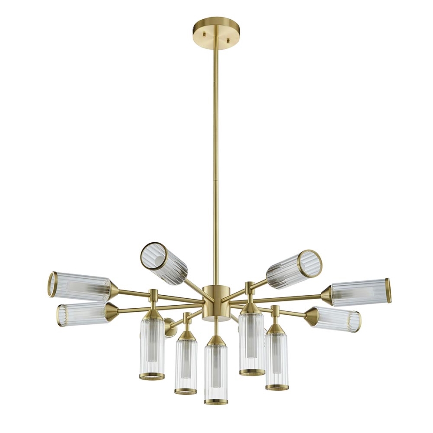 Endon 106256 - Chandelier on a pole TOUR 13xG9/3W/230V brass