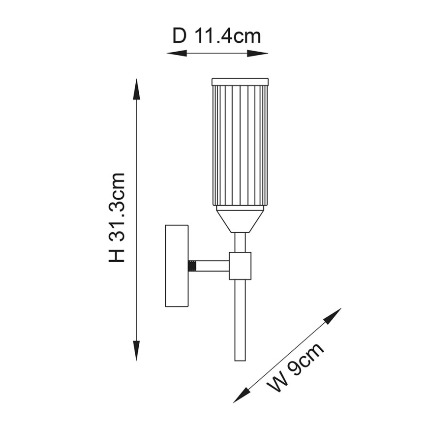 Endon 106258 - Wall light TOUR 1xG9/3W/230V brass