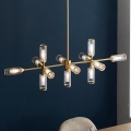 Endon 106259 - Chandelier on a pole TOUR 13xG9/3W/230V brass