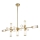 Endon 106259 - Chandelier on a pole TOUR 13xG9/3W/230V brass