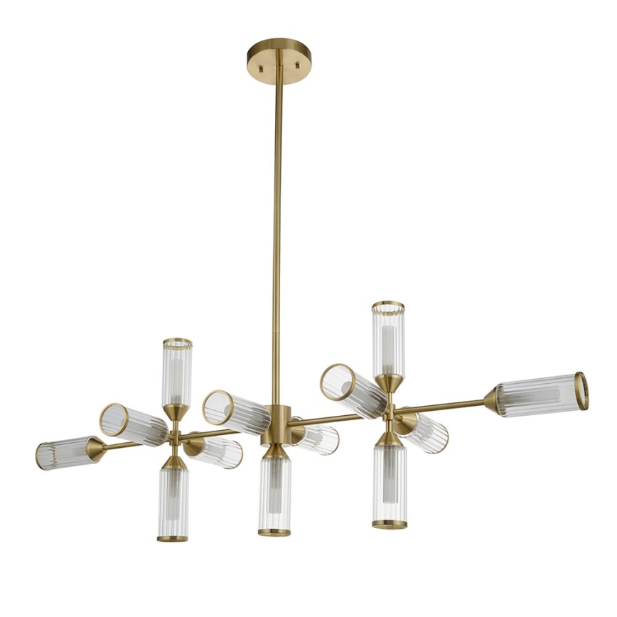 Endon 106259 - Chandelier on a pole TOUR 13xG9/3W/230V brass