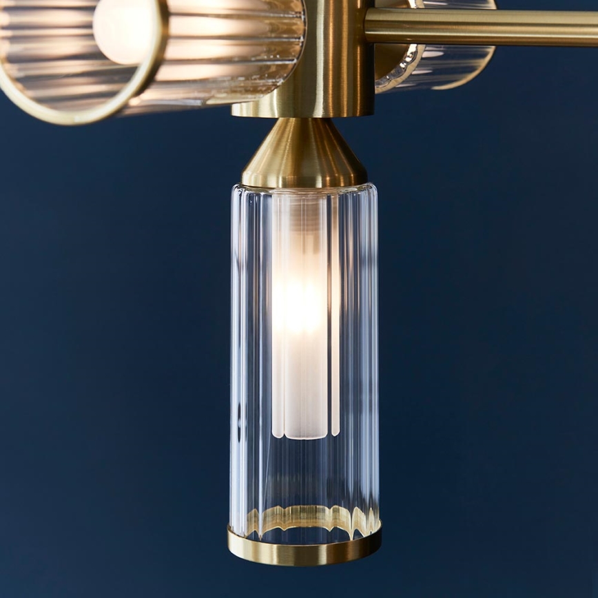 Endon 106259 - Chandelier on a pole TOUR 13xG9/3W/230V brass