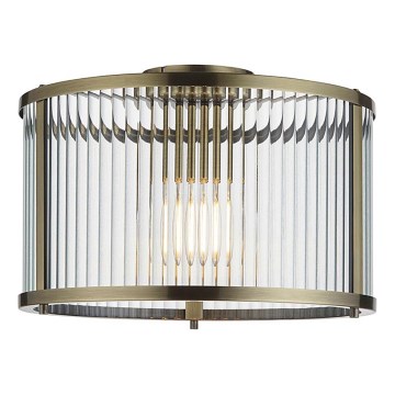 Endon 106265 - RIDGETON ceiling light 1xE27/10W/230V brass