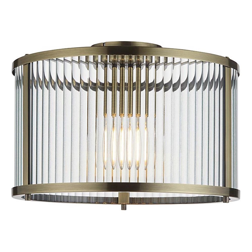 Endon 106265 - RIDGETON ceiling light 1xE27/10W/230V brass