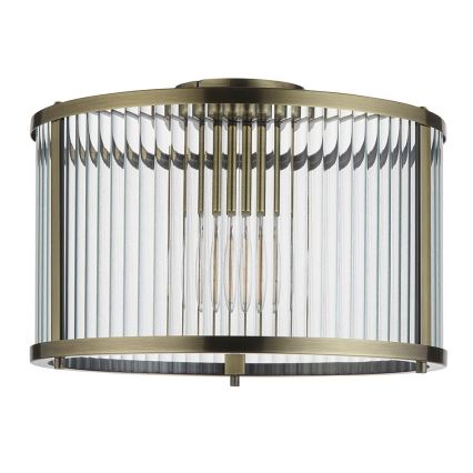 Endon 106265 - RIDGETON ceiling light 1xE27/10W/230V brass
