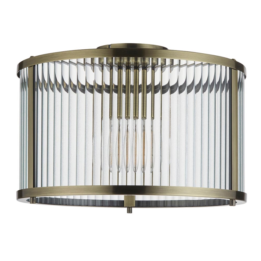 Endon 106265 - RIDGETON ceiling light 1xE27/10W/230V brass