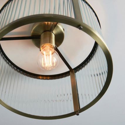 Endon 106265 - RIDGETON ceiling light 1xE27/10W/230V brass