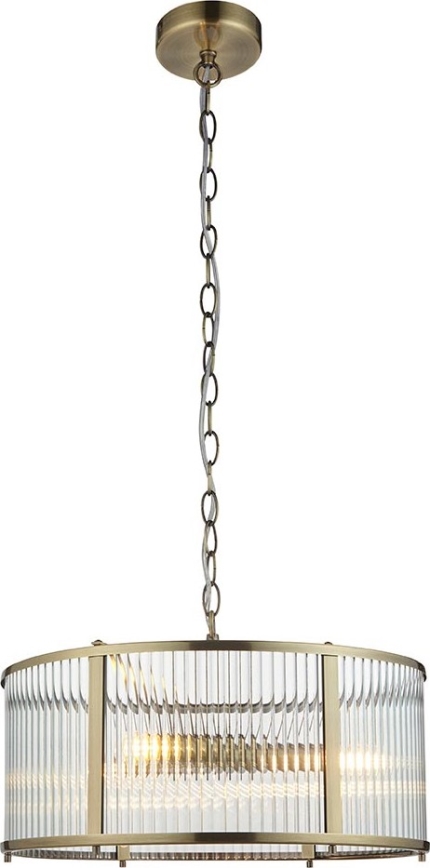 Endon 106282 - RIDGETON chain-hung chandelier 3xE14/6W/230V brass
