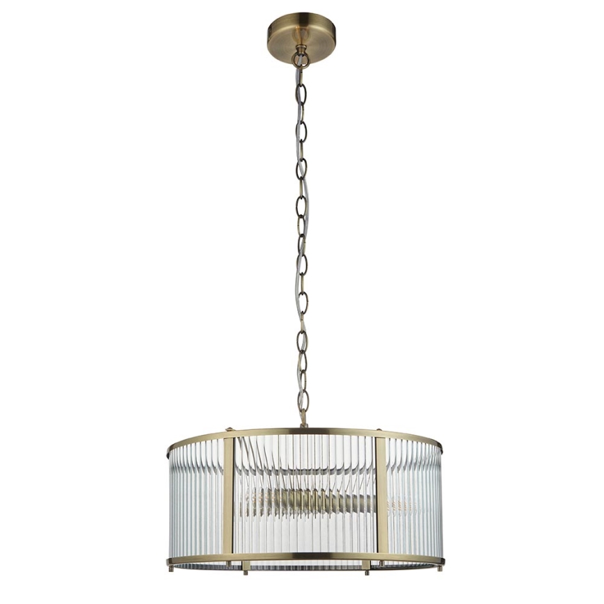 Endon 106282 - RIDGETON chain-hung chandelier 3xE14/6W/230V brass