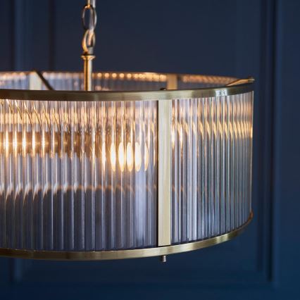 Endon 106282 - RIDGETON chain-hung chandelier 3xE14/6W/230V brass