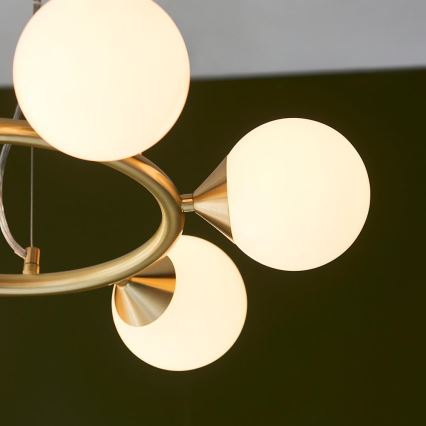 Endon 106390 - OTIS Cable Pendant 6xG9/3W/230V, Gold