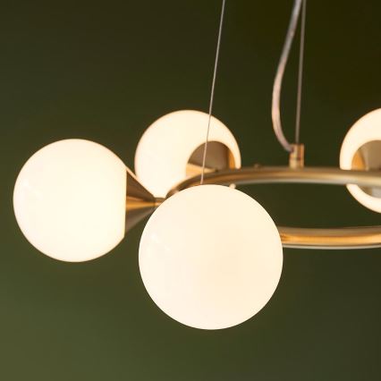 Endon 106390 - OTIS Cable Pendant 6xG9/3W/230V, Gold