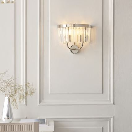 Endon 106448 - CHESTERFIELD Wall Light 2xE14/6W/230V Polished Chrome