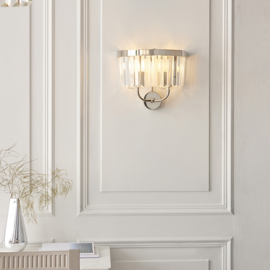 Endon 106448 - CHESTERFIELD Wall Light 2xE14/6W/230V Polished Chrome