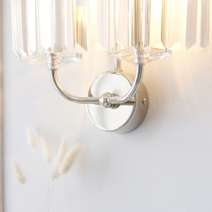 Endon 106448 - CHESTERFIELD Wall Light 2xE14/6W/230V Polished Chrome