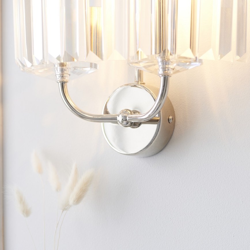 Endon 106448 - CHESTERFIELD Wall Light 2xE14/6W/230V Polished Chrome