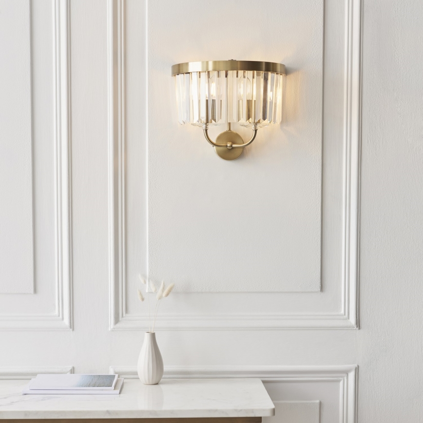 Endon 106450 - Wall light CHESTERFIELD 2xE14/6W/230V brass
