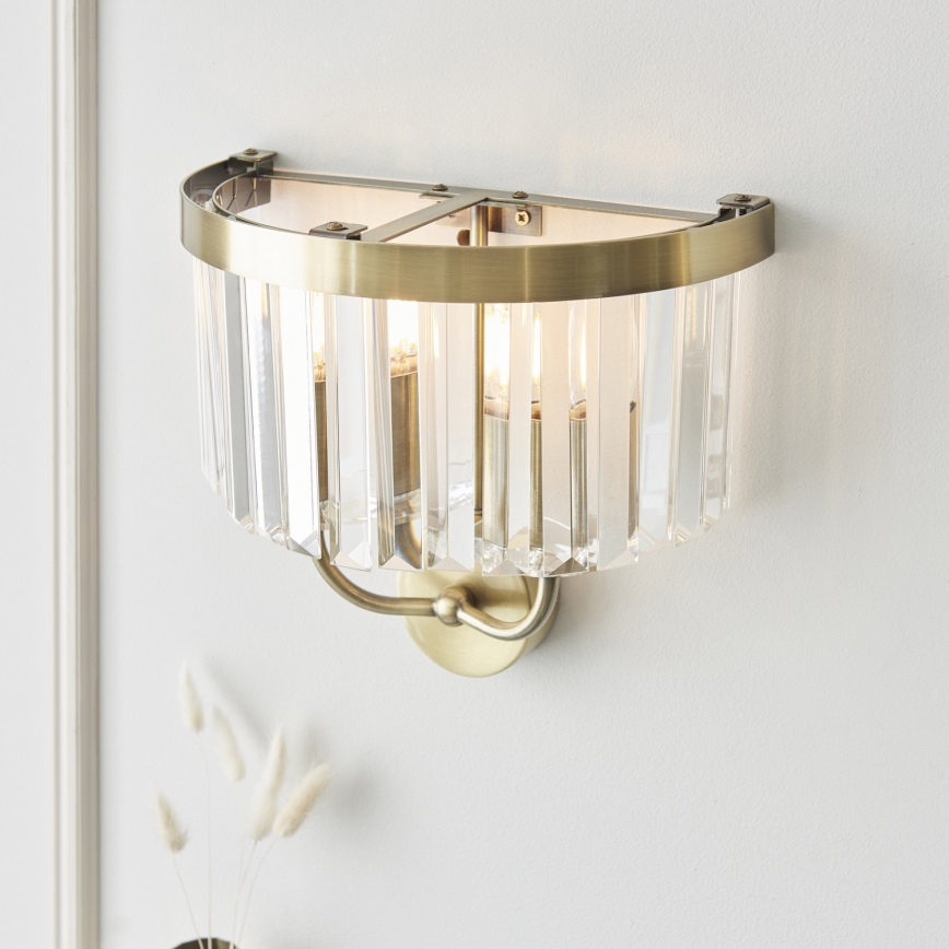 Endon 106450 - Wall light CHESTERFIELD 2xE14/6W/230V brass