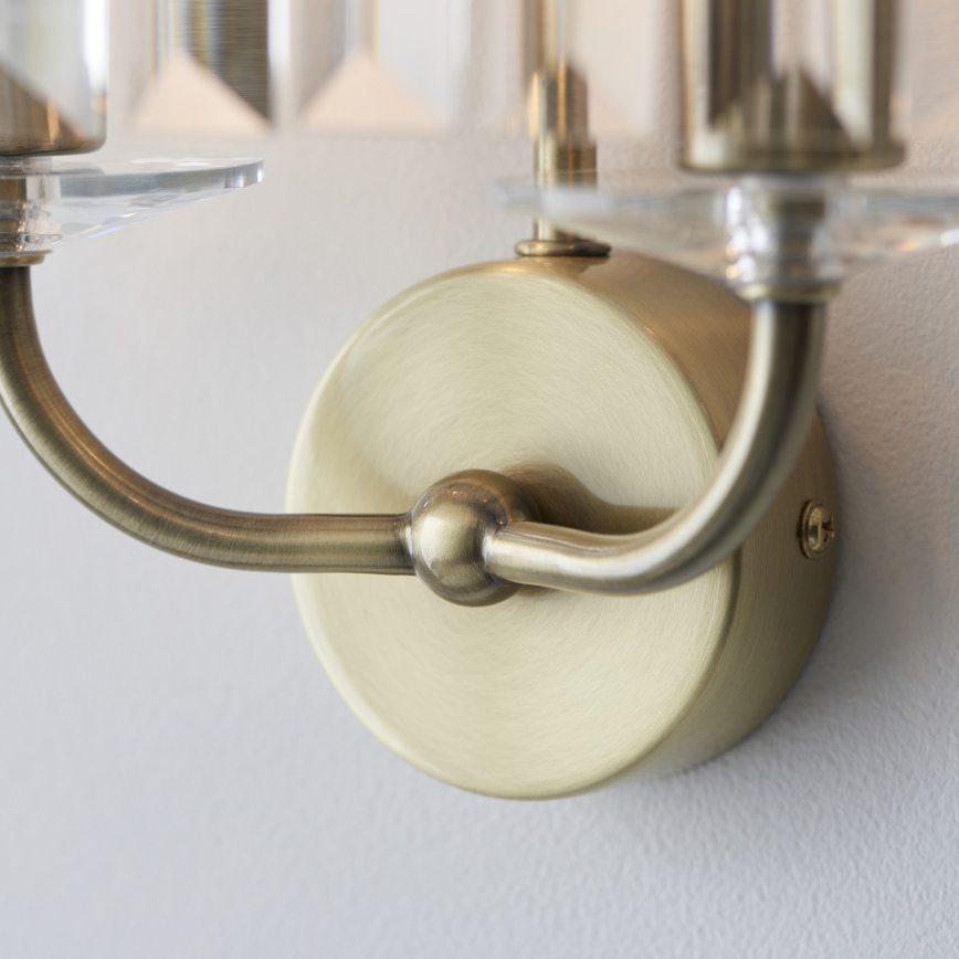 Endon 106450 - Wall light CHESTERFIELD 2xE14/6W/230V brass