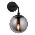 Endon 106664 - Wall light ONTARIO 1xE14/7W/230V black/smoky