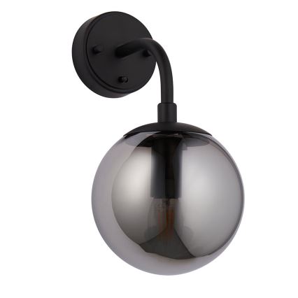 Endon 106664 - Wall light ONTARIO 1xE14/7W/230V black/smoky