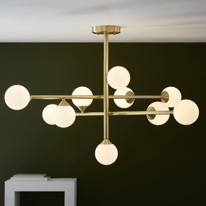 Endon 106754 - OTIS Rod-Mounted Chandelier 10xG9/5W/230V, Gold