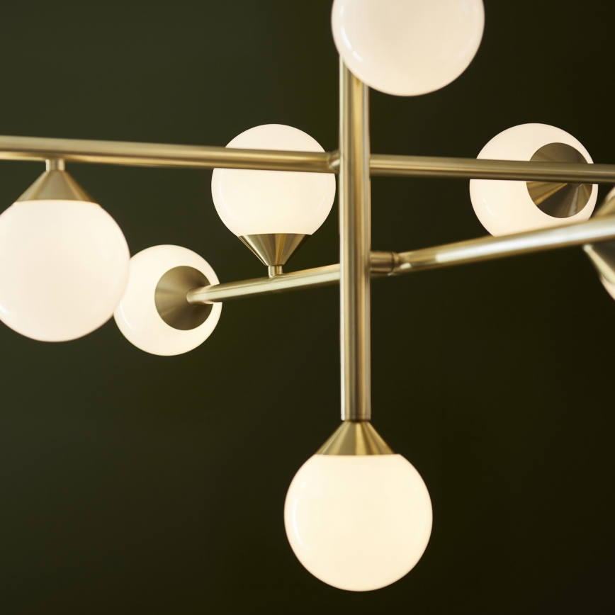 Endon 106754 - OTIS Rod-Mounted Chandelier 10xG9/5W/230V, Gold