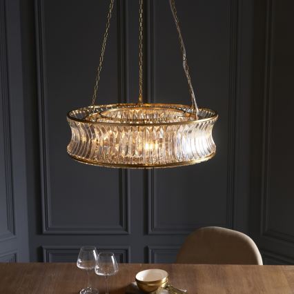 Endon 106811 - Chain-hung Chandelier 6xE14/6W/230V Gold