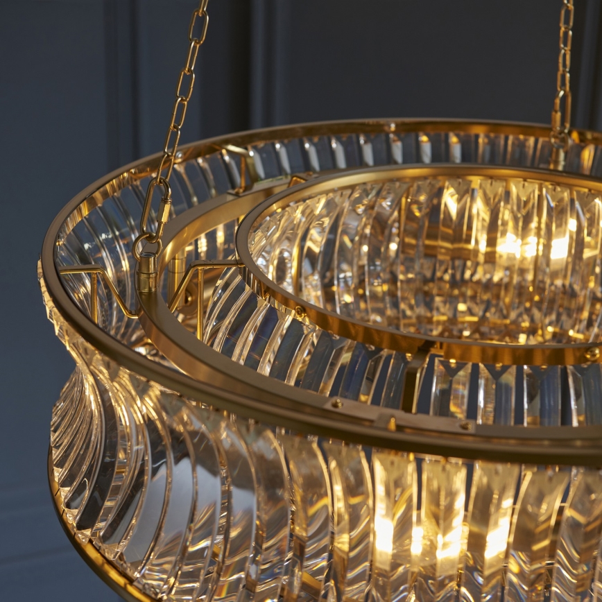 Endon 106811 - Chain-hung Chandelier 6xE14/6W/230V Gold