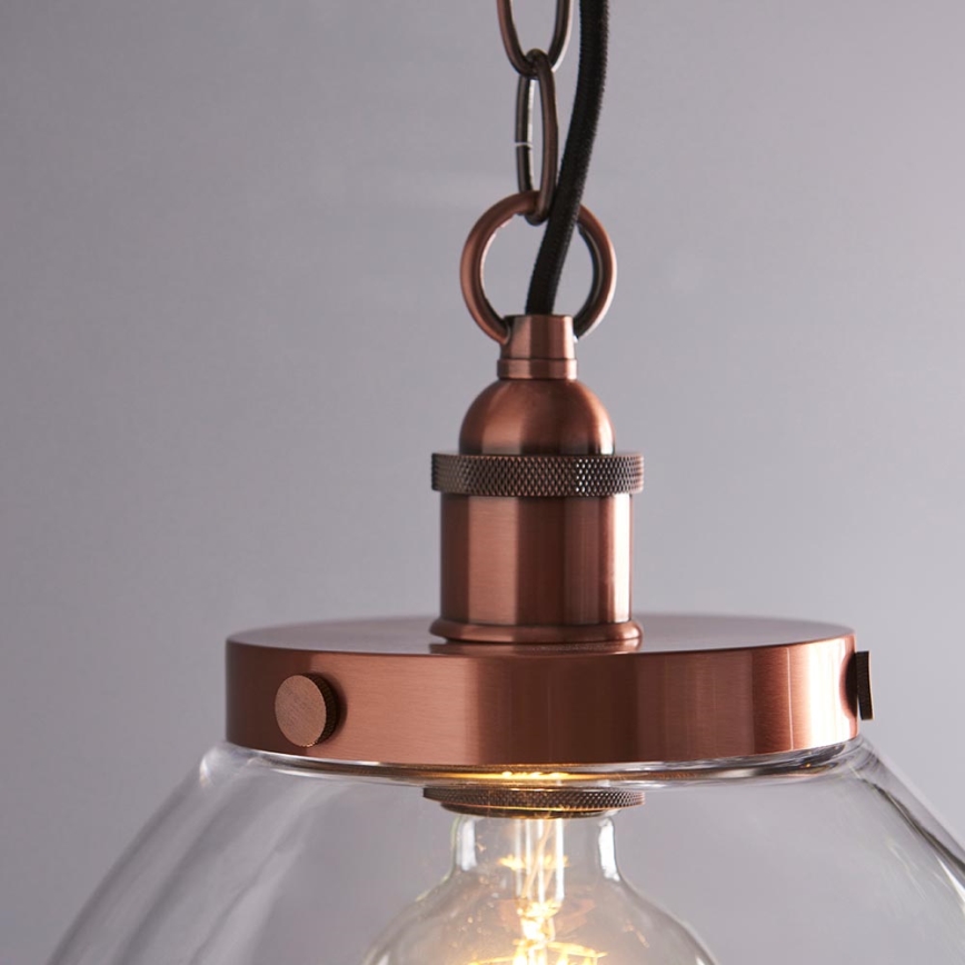 Endon 106895 - HANSEN Chain Pendant Light 1xE27/10W/230V Copper