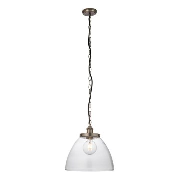 Endon 106896 - HANSEN Chain-Hung Chandelier, 1x E27/10W/230V, Matte Chrome