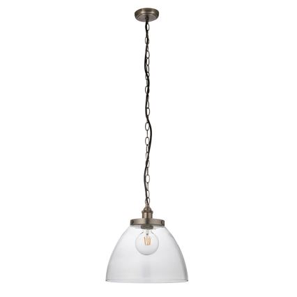 Endon 106896 - HANSEN Chain-Hung Chandelier, 1x E27/10W/230V, Matte Chrome