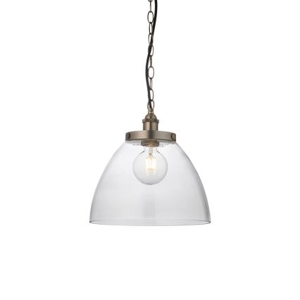 Endon 106896 - HANSEN Chain-Hung Chandelier, 1x E27/10W/230V, Matte Chrome