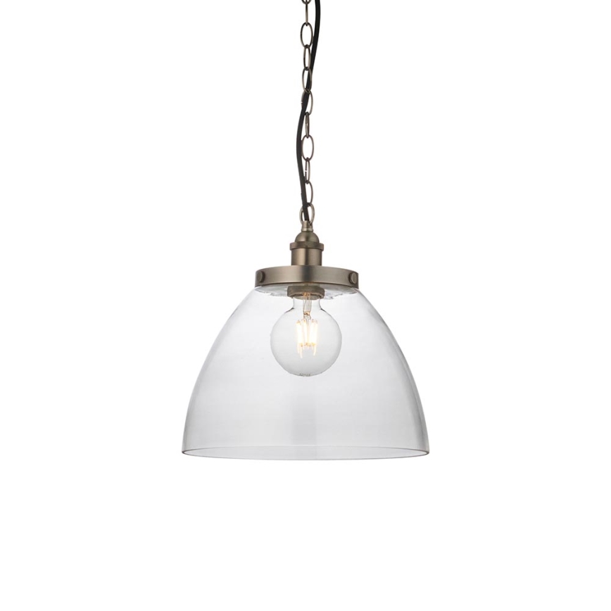 Endon 106896 - HANSEN Chain-Hung Chandelier, 1x E27/10W/230V, Matte Chrome