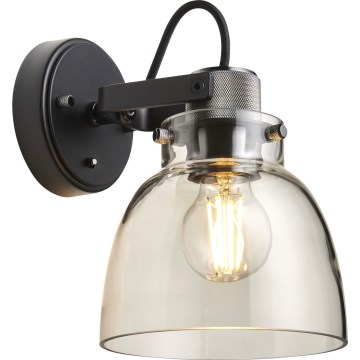 Endon 107011 - Wall-mounted spotlight URBAN 1xE27/10W/230V black/smoked black