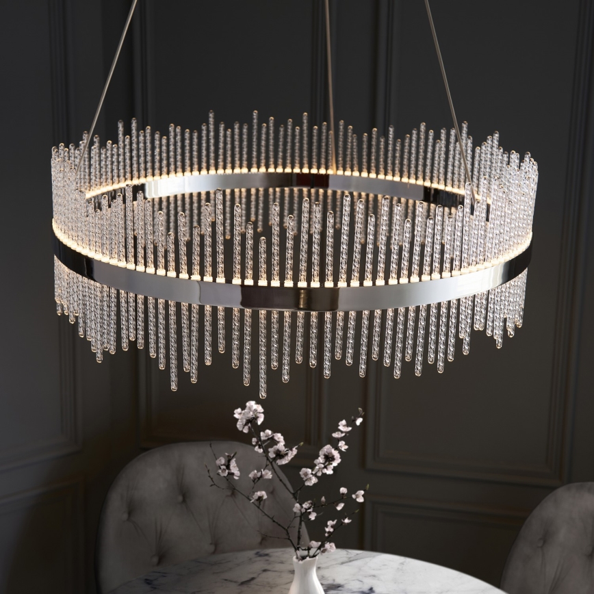 Endon 107108 - LED Cable Pendant LED/56W/230V 3000K Polished Chrome