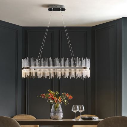 Endon 107109 - LED cable-suspended pendant LED/47W/230V 3000K Polished Chrome