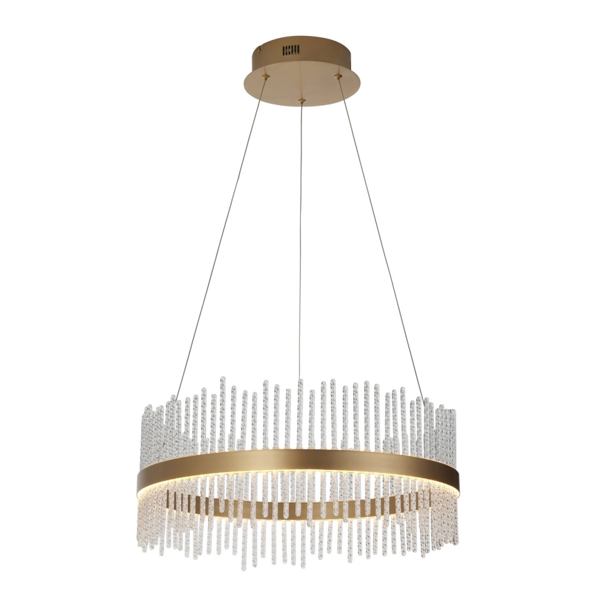 Endon 107671 - LED Dimmable chandelier on a string ADRIEL LED/41W/230V 3000K d. 51 cm gold/clear