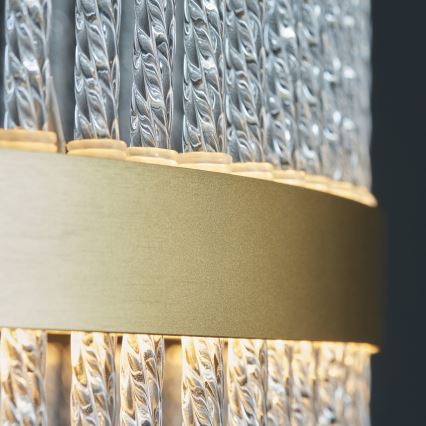Endon 107671 - LED Dimmable chandelier on a string ADRIEL LED/41W/230V 3000K d. 51 cm gold/clear