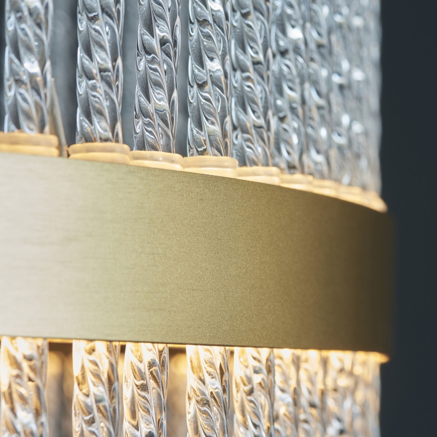 Endon 107671 - LED Dimmable chandelier on a string ADRIEL LED/41W/230V 3000K d. 51 cm gold/clear