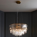 Endon 107785 - Cable-suspended chandelier, 9xE14/6W/230V, gold finish