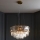 Endon 107785 - Cable-suspended chandelier, 9xE14/6W/230V, gold finish