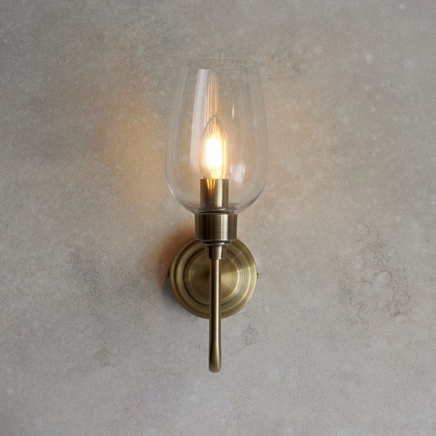 Endon 107792 - Wall light STOURTON 1xE14/6W/230V brass