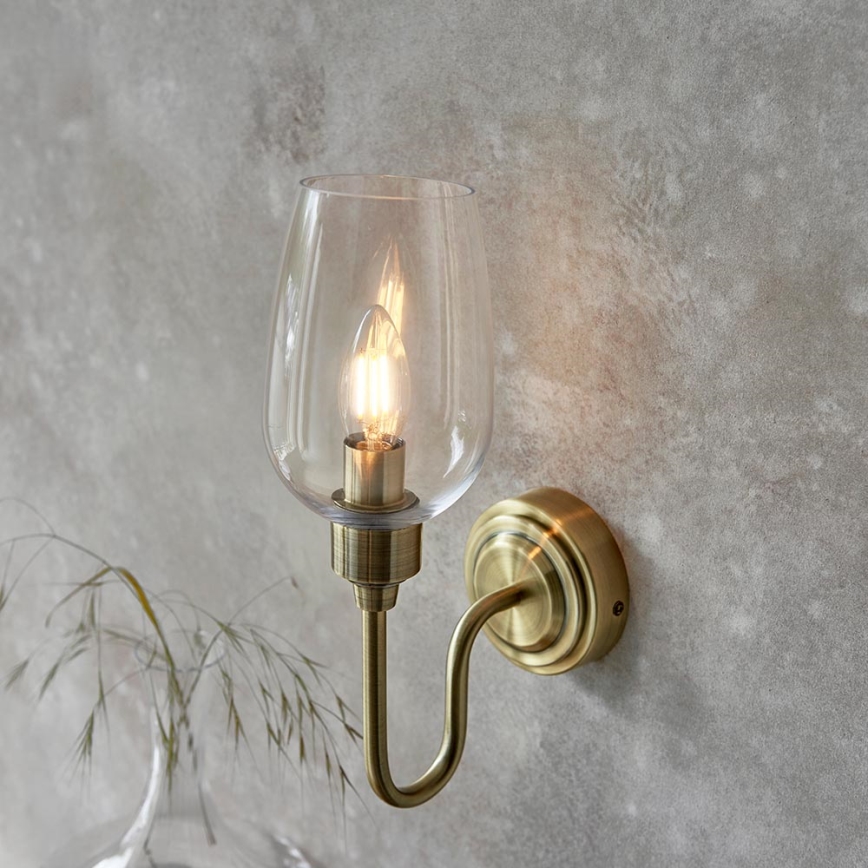 Endon 107792 - Wall light STOURTON 1xE14/6W/230V brass